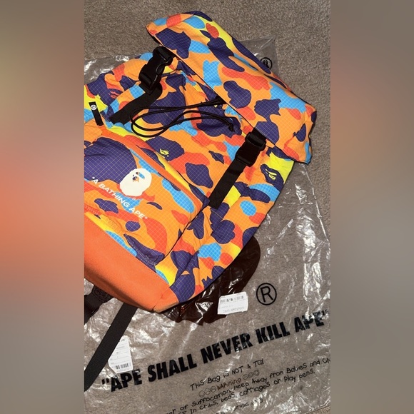Bape multi colored backpack - Picture 7 of 8